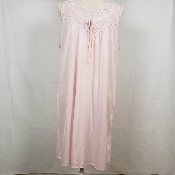Vintage Katz USA Made Nightie Pink VGUC - Picture 2 of 9